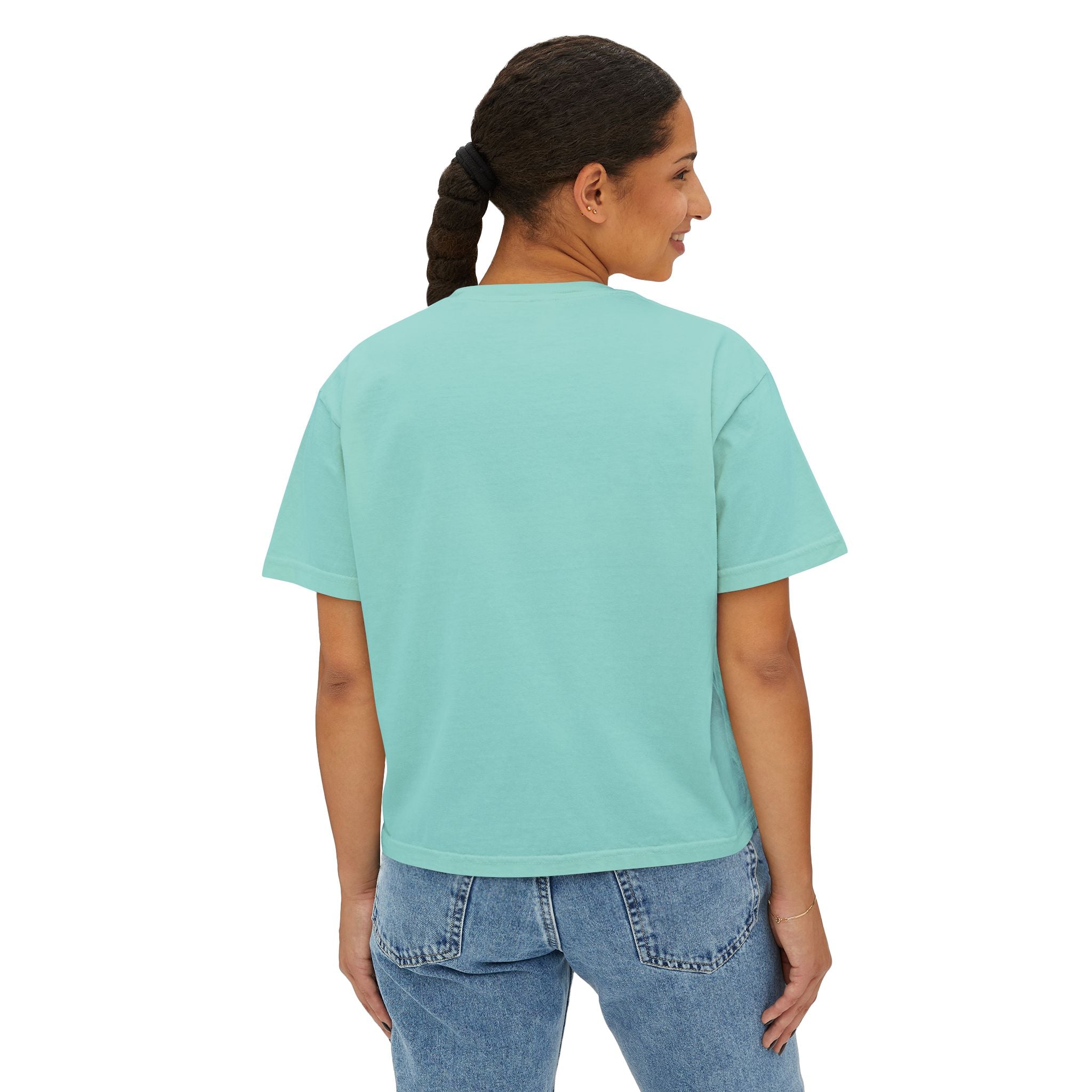 Paris Cat Tee — Comfort Colors Boxy Graphic Tee