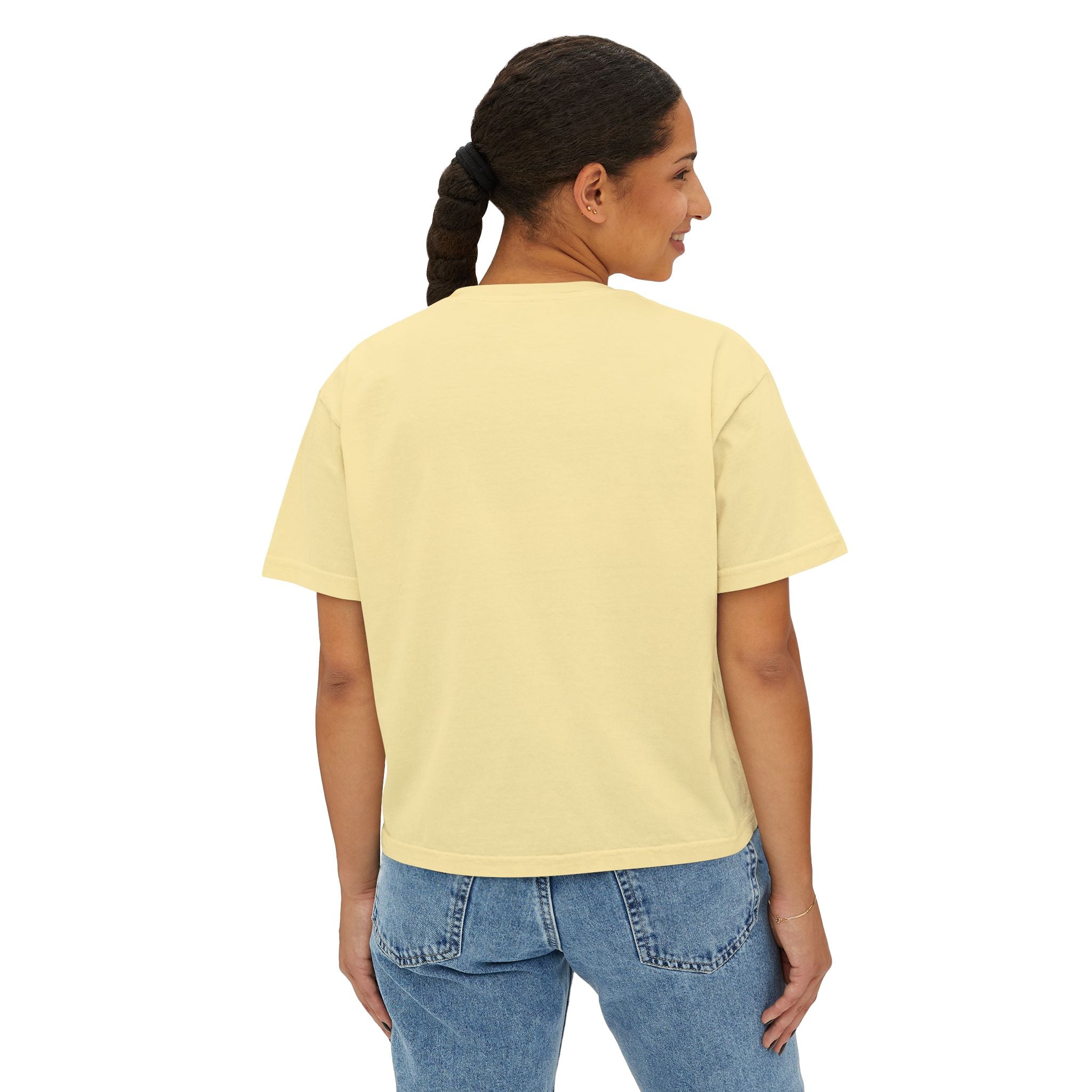 Paris Cat Tee — Comfort Colors Boxy Graphic Tee
